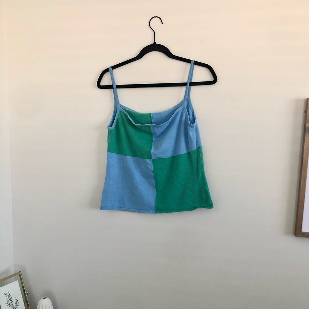 Whimsy Colorful Embroidered Tank. - Picture 2 of 3